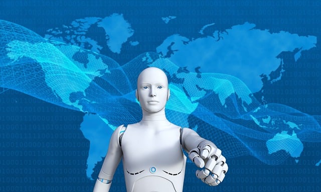 Free robot technology futuristic illustration
