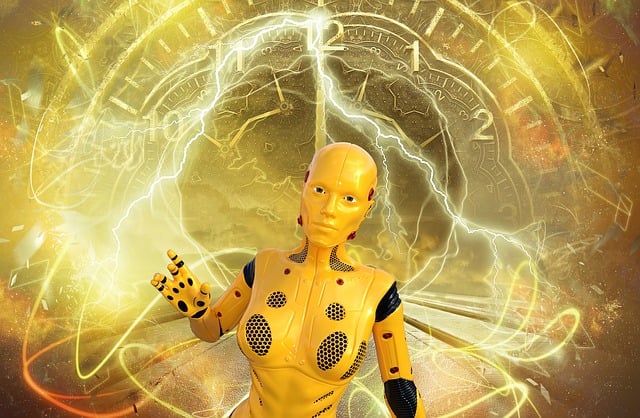 Free robot network technology illustration