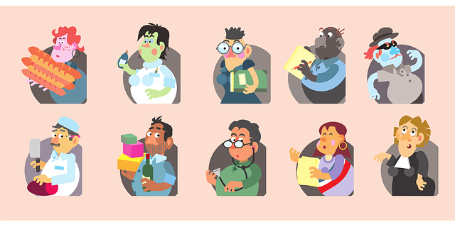 Free job worker people vector