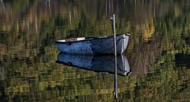 Free Reflections Boat photo and picture
