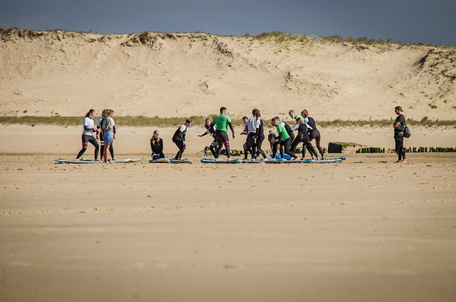 Urlaub, Surfen, Strand, Meer, Wasser