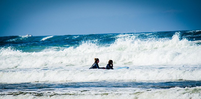 Familie, Mutter, Zusammen, Surfen