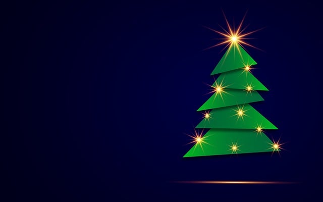 Free christmas christmas tree background illustration