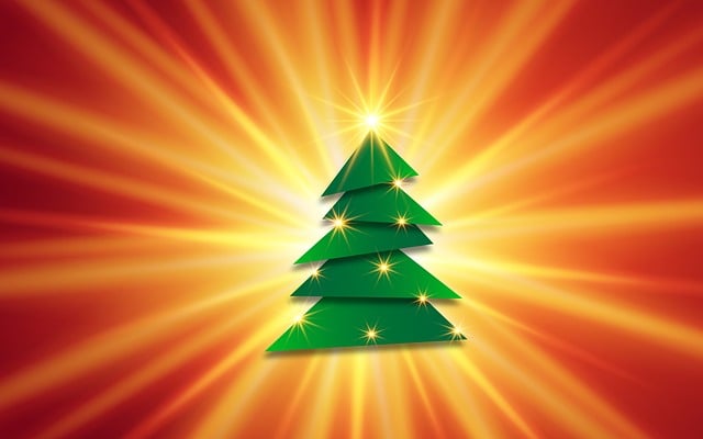 Free christmas christmas tree background illustration
