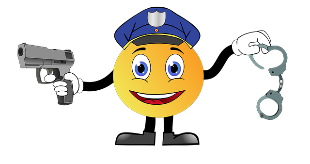 Free police crime arrest illustration