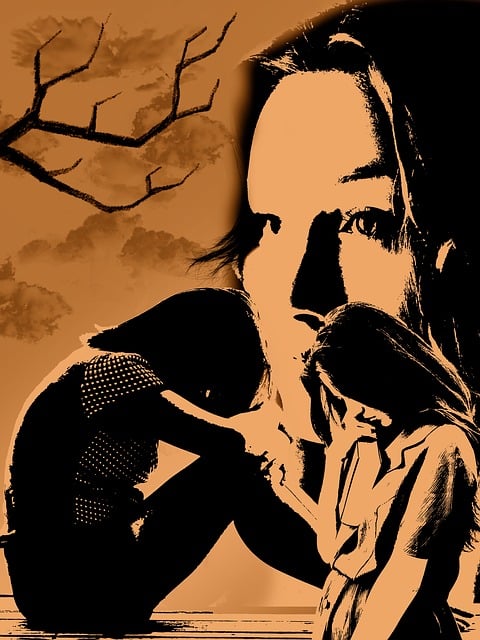 Free depression psyche disease illustration