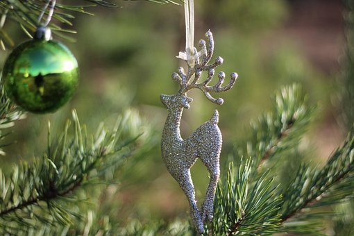 Flitter, Weihnachten, Dekoration, Advent