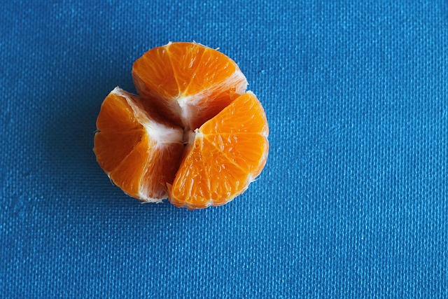 Nuevo, Naranja, Fruta, Cut, Pieces