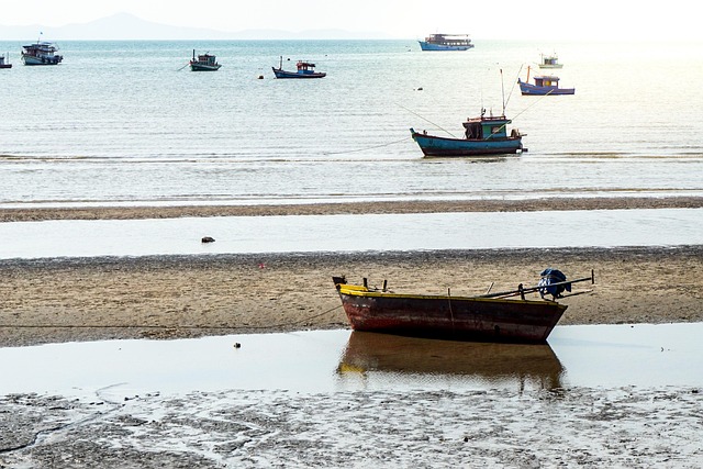 Boat, Sea, Sand, ธรรมชาติ, Beach, Sunset