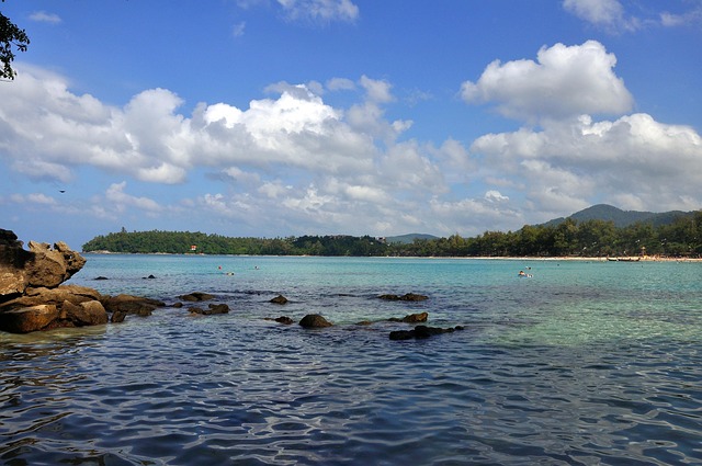 Thailand, Strand, Vand, Blå, Landskab