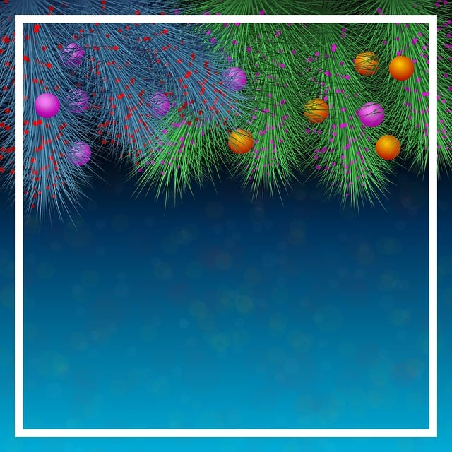 Free christmas background decoration illustration