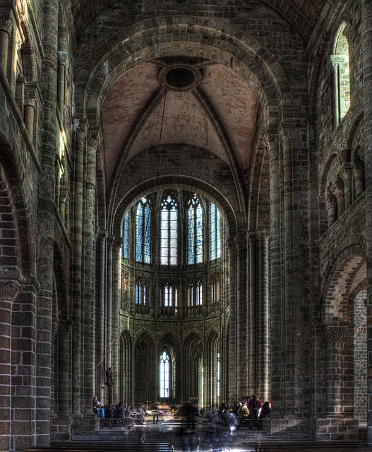 Mont St Michael, Kasteel, Kathedraal