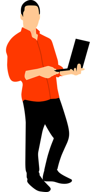 Free laptop man computer vector