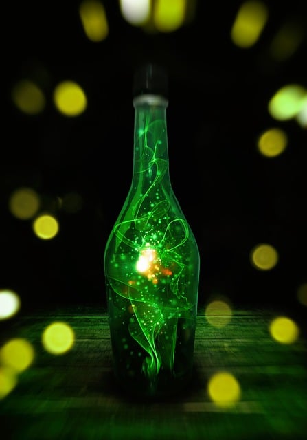 Free bottle magic dark illustration