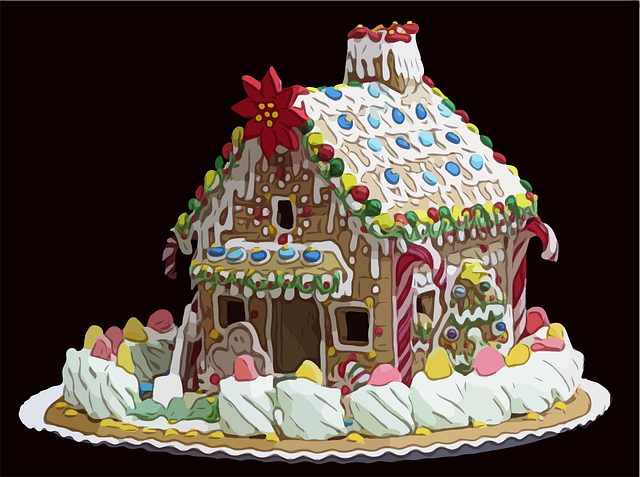 Download free HD stock image of Gingerbread House Christmas Free gingerbread house christmas hoi illustration
