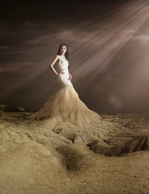 Mulher, Fêmea, Montanha, Surreal, Noiva