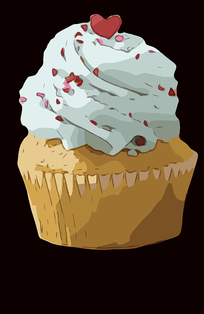 Free cupcake sweets dessert vector