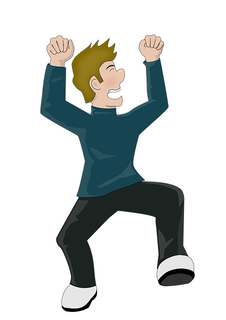 Free happy celebrate male illustration