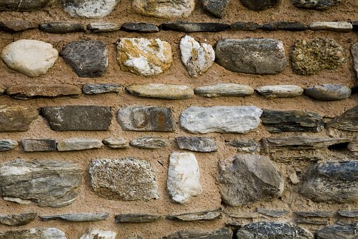 Pared, Roca, Tejido, Arquitectónico