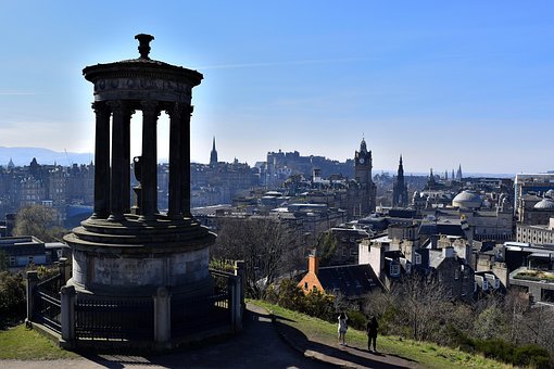 Edinburgh, Calton-Hügel, Stadt