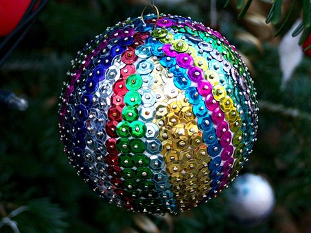 Bunte Kugel, Christmas Tree Ornament