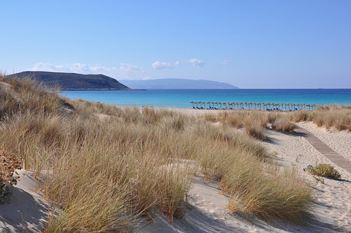 Griechenland, Strand, Sandig, Elafonisos
