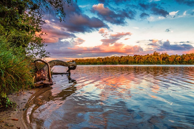 iron man, vught, clouds, water, sunset, reflection, atmosphere, nature, tree, iron man, iron man, iron man, iron man, iron man
