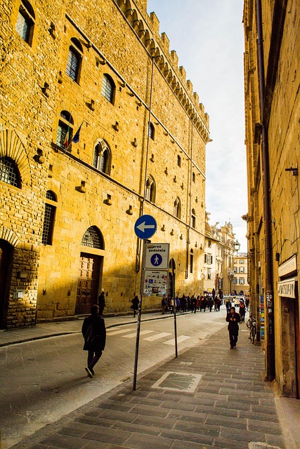 Florenz, Sonnenuntergang, Italien, Hof