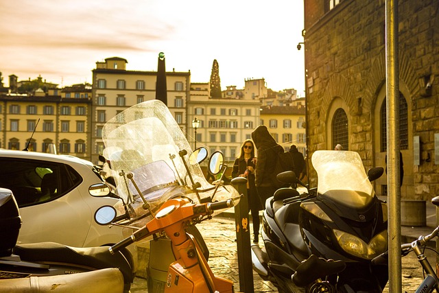 Florenz, Sonnenuntergang, Italien, Hof