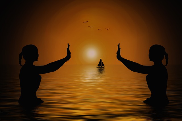Free meditation interior peace illustration