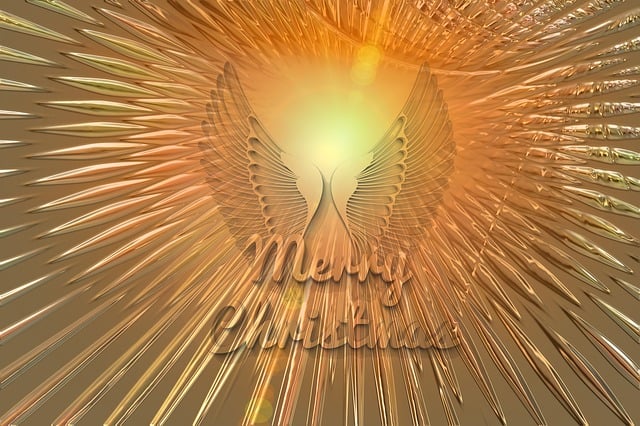 Free angel shining lichtgestalt illustration