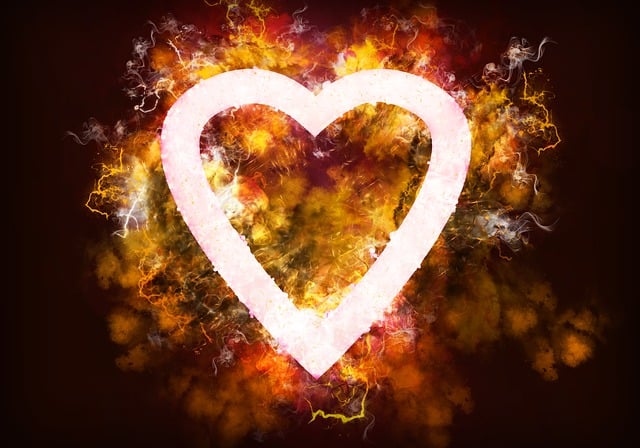 Free love heart valentine illustration
