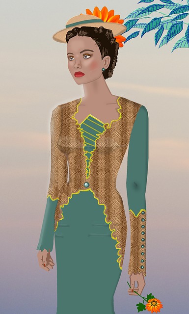 Free Pretty Woman Leaves illustration and picture