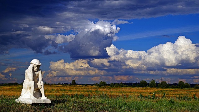 Free The Pensive Christ Lightning In The Sky photo and picture