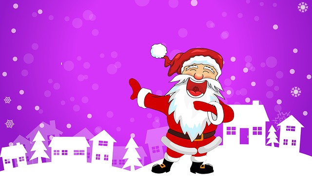 Free santa claus christmas laughter illustration