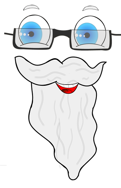 Free old beard glasses illustration