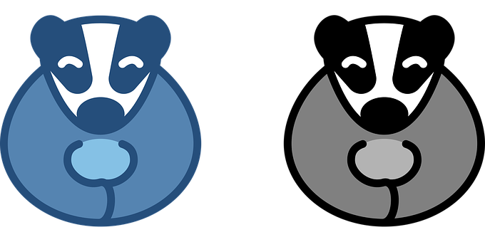 Grævling, Logoet, Dyr, Symbol, Design
