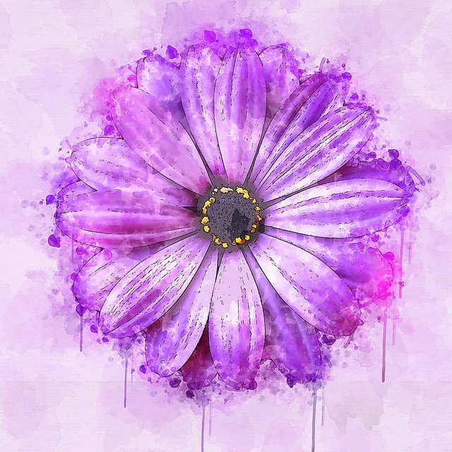 Blomst, Lilla, Natur, Skov, Maleri