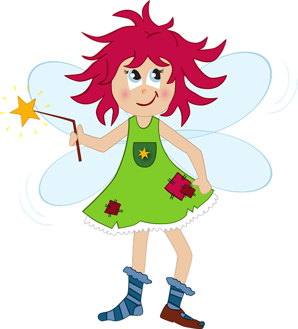 Free fairy elf girl vector