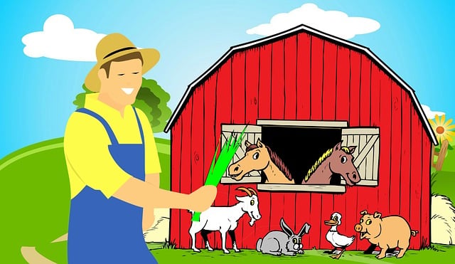 Farmer Animals Barn - Free image on Pixabay