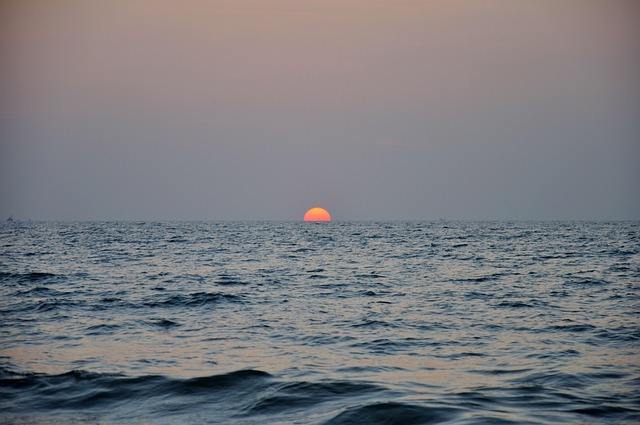 Indien, Vand, Natur, Solnedgang
