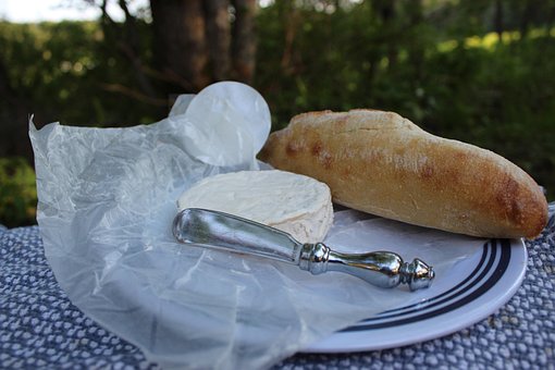 Comida, Picnic, Pan, Queso, Romance