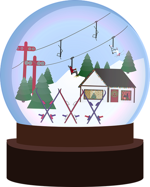 Free graphic snowglobe winter vector