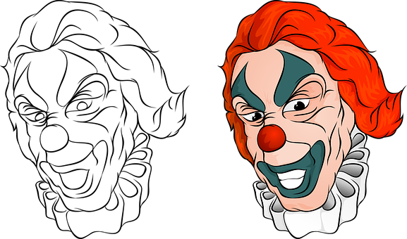 Free Clown Terrible illustration and picture