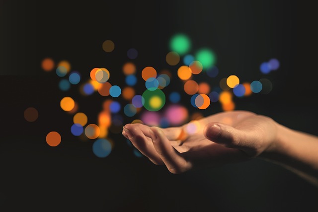 Free Hand Bokeh photo and picture