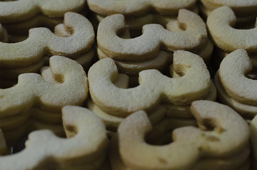 Mad, Kiks, Tre, Lækker, Cookie, Sød