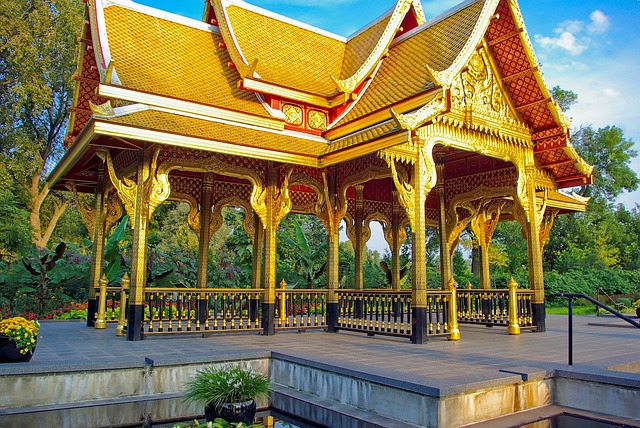 Golden-Thai-Pavillon Auf Olbrich
