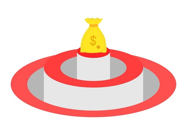 Free bag money center vector