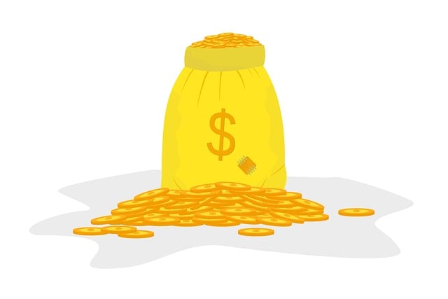 Free bag money coin vector