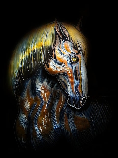Free horse nature stallion illustration